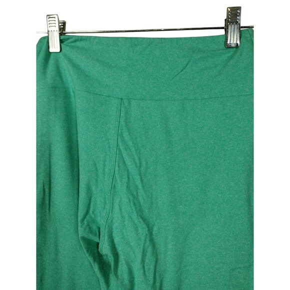 LuLaRoe Leggings Womens One Size Green Athletic Stretch Pants Solid Mid Rise - Picture 6 of 6